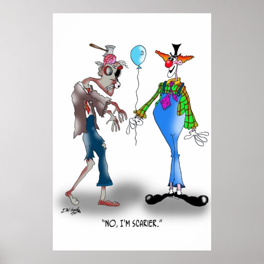 Zombie Cartoon 9373 Poster (Voorkant)