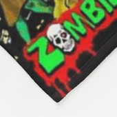 Zombie Cartoon Pattern Fleece Deken (Hoek)