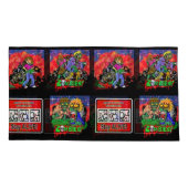 Zombie Cartoon Pattern Kussensloop (Achterkant)