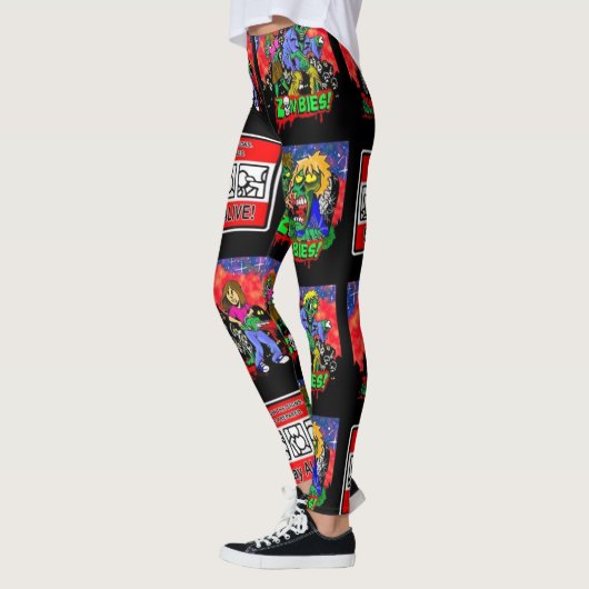 Zombie Cartoon Pattern Leggings (Links)