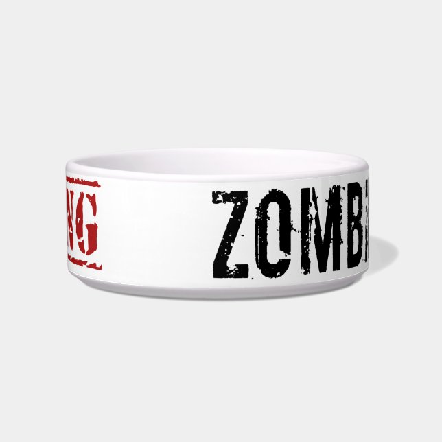 Zombie Cat Bowl Voerbakje (Voorkant)