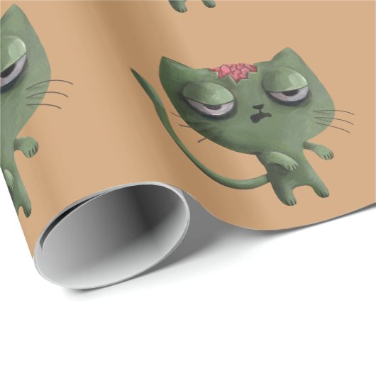 Zombie Cat Cadeaupapier (Rol Hoek)