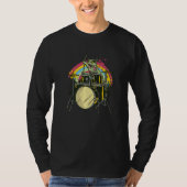 Zombie Cat Drummer T-shirt (Voorkant)