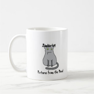 Zombie Cat Gray Koffiemok