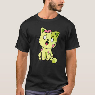Zombie Cat Halloween Meow Cute Monster Grafisch 1 T-shirt