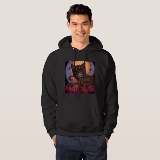 Zombie Cat Hoodie (Voorkant volledig)