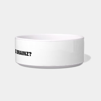Zombie Cat I Can Haz Brainz Pet Food Bowl Voerbakje