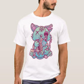Zombie Cat | Katten en zeelieden | Ramen Cats | T-shirt (Voorkant)