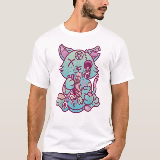 Zombie Cat | Katten en zeelieden | Ramen Cats | T-shirt (Voorkant)