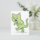 Zombie Cat Rises weer Briefkaart (Staand voorkant)