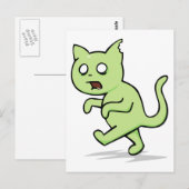 Zombie Cat Rises weer Briefkaart (Voorkant / Achterkant)