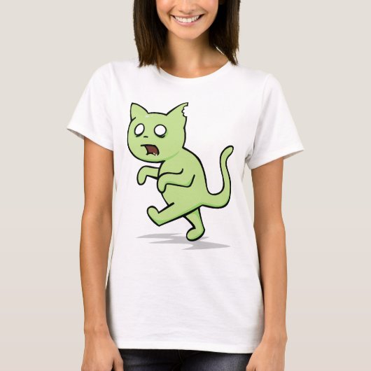Zombie Cat Rises weer T-shirt (Voorkant)