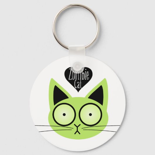 Zombie Cat Sleutelhanger (Voorkant)