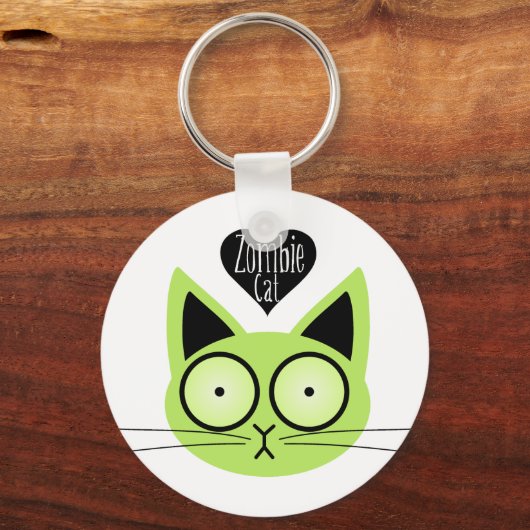 Zombie Cat Sleutelhanger (Voorkant)