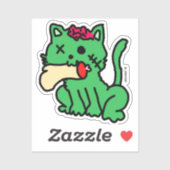 Zombie Cat Sticker (Vel)
