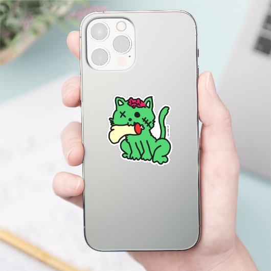 Zombie Cat Sticker (Telefoon)