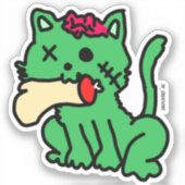 Zombie Cat Sticker (Voorkant)