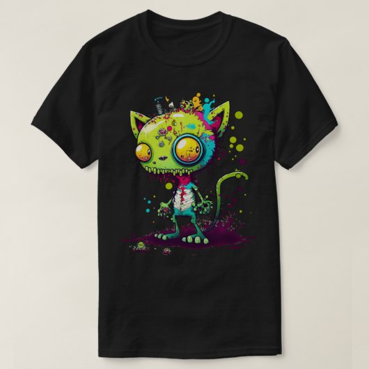 Zombie Cat T-shirt (Design voorkant)