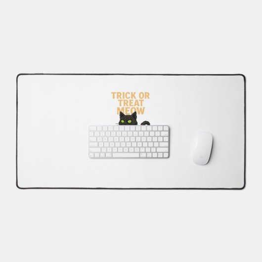 Zombie Cat – Trick or treat Meow Halloween Design Bureaumat (Keyboard & Muis)