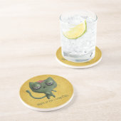 Zombie Cat Zandsteen Onderzetter (Zijkant)