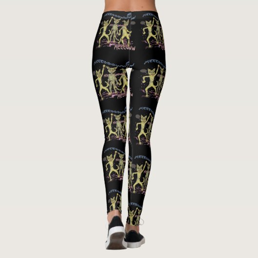 Zombie Cats Leggings (Achterkant)