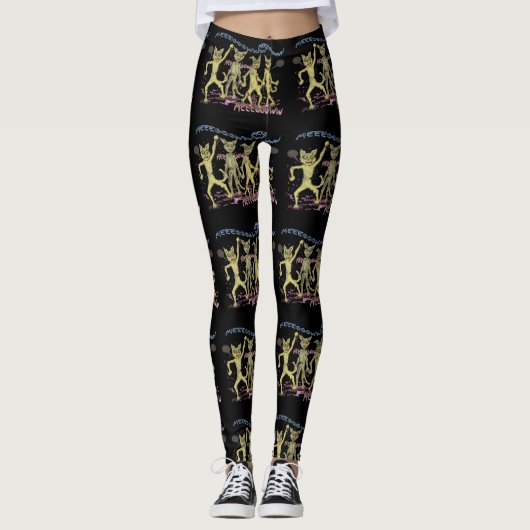 Zombie Cats Leggings (Voorkant)