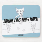 Zombie Cats van Mars #05b Muismat (Voorkant)