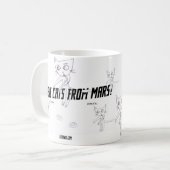 Zombie Cats van Mars #06 Koffiemok (Voorkant links)