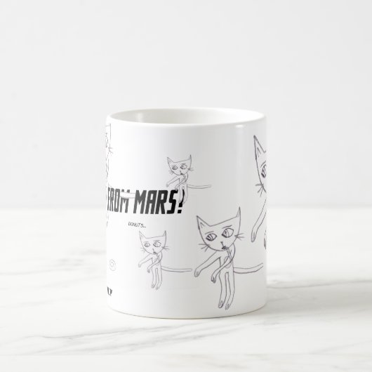 Zombie Cats van Mars #06 Koffiemok (Center)