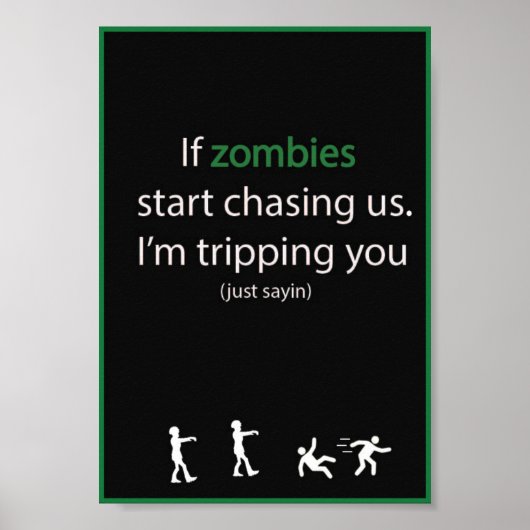 Zombie Chase Poster (Voorkant)