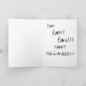 Zombie cheer, Drie Cheers, voor Halloween!! Kaart (Binnen)