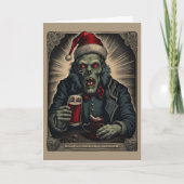 Zombie Cheer Kerst Kaart (Voorkant)