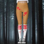 Zombie Cheerleader Bloed Splattered Leggings