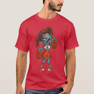 Zombie Cheerleader Halloween Trick or Treat Gift T-shirt