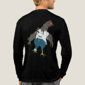 Zombie Chicken Tri-Blend Shirt (Achterkant volledig)