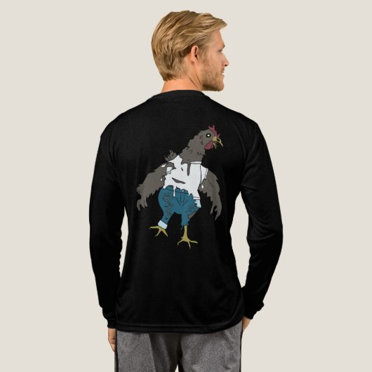 Zombie Chicken Tri-Blend Shirt (Achterkant)