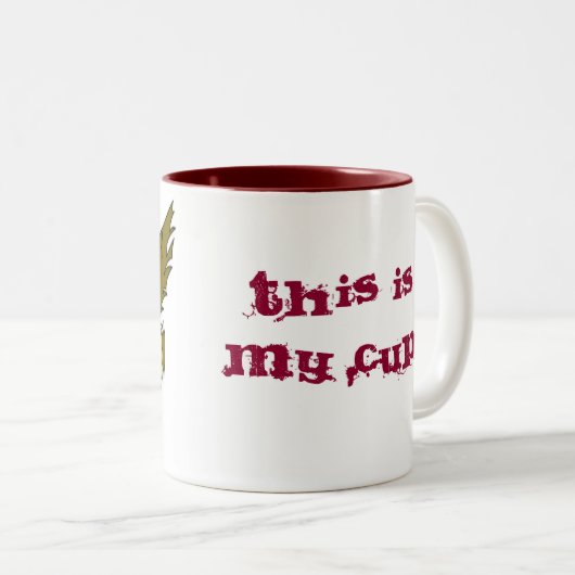 Zombie Chicken Tweekleurige Koffiemok (Voorkant rechts)