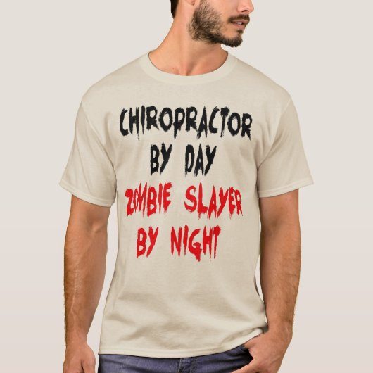 Zombie-chiropractor T-shirt (Voorkant)