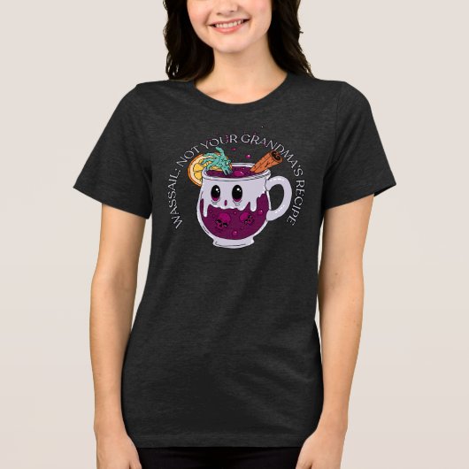 Zombie Christmas Wassail Tri-Blend Shirt (Voorkant)