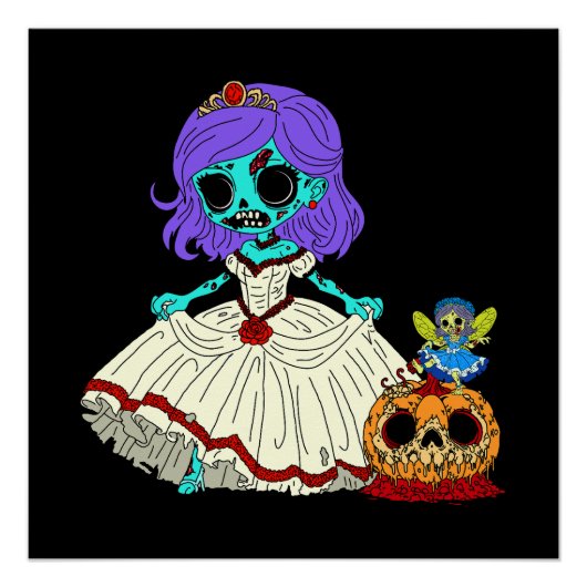 Zombie Cinderella Perfect Poster (Voorkant)