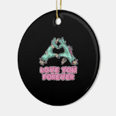 Zombie Classic - Skeleton Hart en Handen Keramisch Ornament (Links)