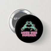 Zombie Classic - Skeleton Hart en Handen Ronde Button 5,7 Cm (Voorkant /achterkant)