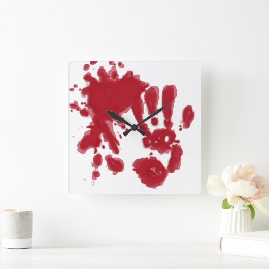 zombie clock vierkante klok (Huis)