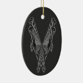 Zombie Clone Army Undead Apocalypse zwart wit Keramisch Ornament (Rechts)