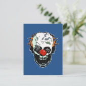 Zombie-clown Briefkaart (Staand voorkant)