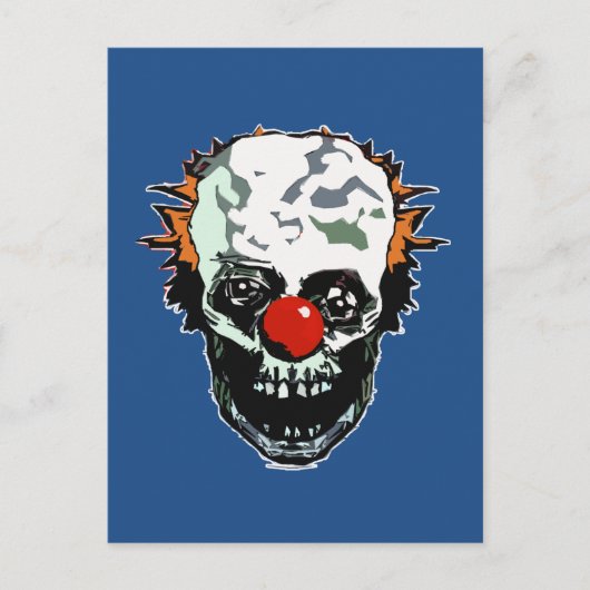 Zombie-clown Briefkaart (Voorkant)