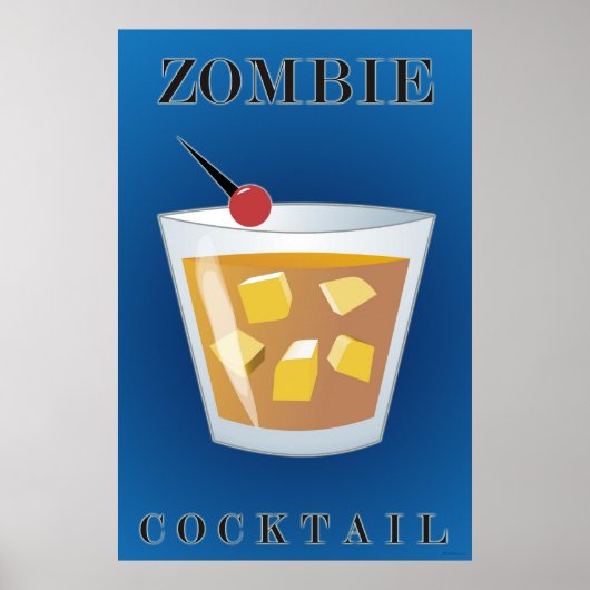 Zombie Cocktail Poster (Voorkant)