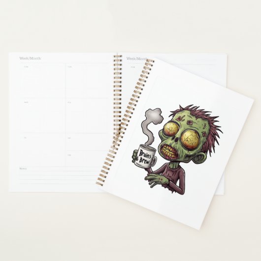  Zombie Coffee Time Planner (Display)