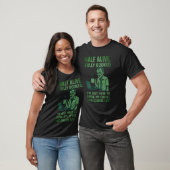 Zombie Coffee Worker - Half Alive kantoorhumor T-shirt (Unisex)