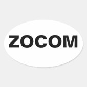 Zombie Combat Command Oval Sticker (Voorkant)